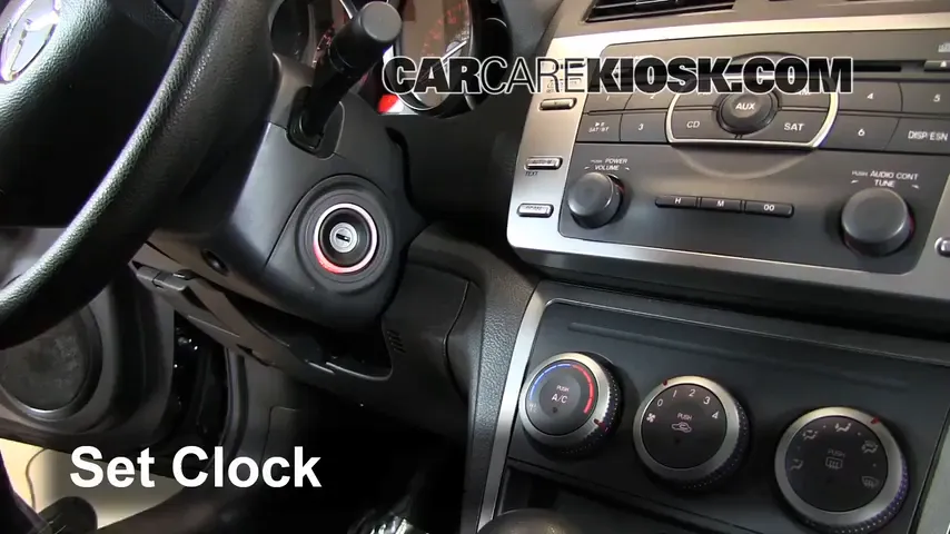 2012 Mazda 6 i 2.5L 4 Cyl. Clock
